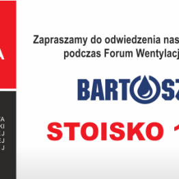 Forum Wentylacja 2016, Firma Bartosz stoisko nr 143
