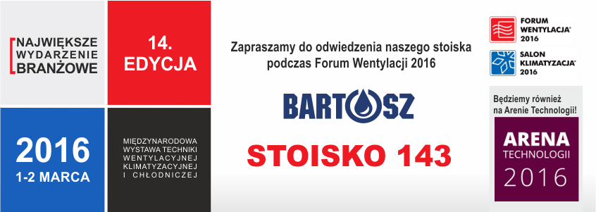 Zapraszamy na targi Forum Wentylacja 2016