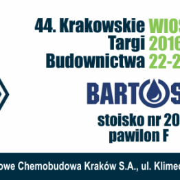 44. Krakowskie Targi WIOSNA 2016, Firma Bartosz - stoisko nr 20, pawilon F