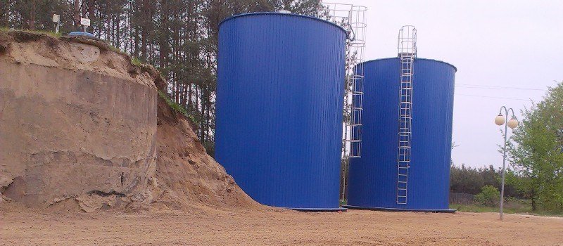 Budowa dwóch zbiorników wody czystej SUW „Jamy”