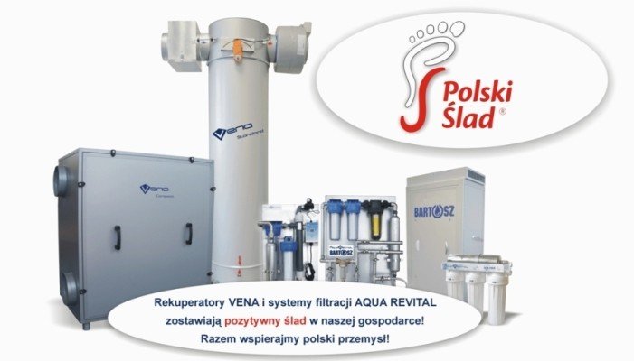 Rekuperatory VENA i systemy filtracji Aqua Revital zostawiają Polski Ślad!